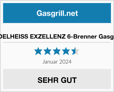  EDELHEISS EXZELLENZ 6-Brenner Gasgrill Test
