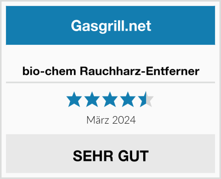  bio-chem Rauchharz-Entferner Test