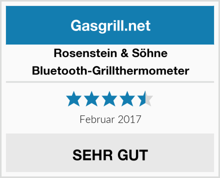 Rosenstein & Söhne Bluetooth-Grillthermometer Test