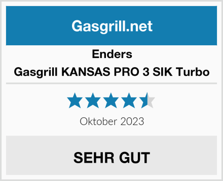 Enders Gasgrill KANSAS PRO 3 SIK Turbo Test