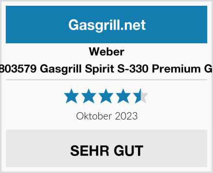 Weber 46803579 Gasgrill Spirit S-330 Premium GBS Test