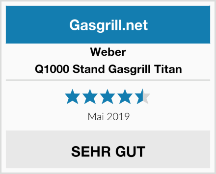 Weber Q1000 Stand Gasgrill Titan Test
