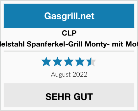 CLP Edelstahl Spanferkel-Grill Monty- mit Motor Test