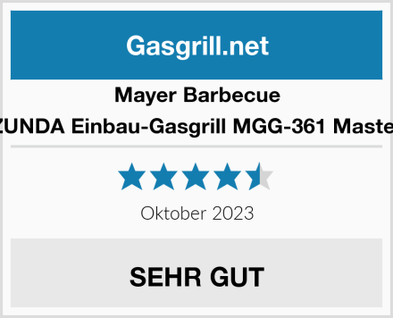 Mayer Barbecue ZUNDA Einbau-Gasgrill MGG-361 Master Test