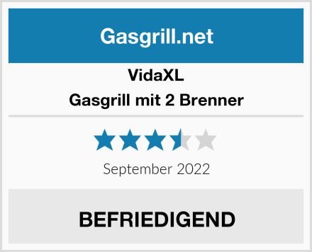 vidaXL Gasgrill mit 2 Brenner Test