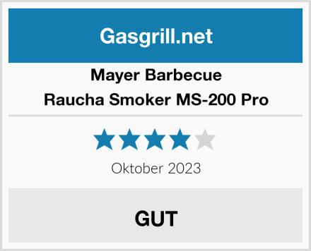 Mayer Barbecue Raucha Smoker MS-200 Pro Test