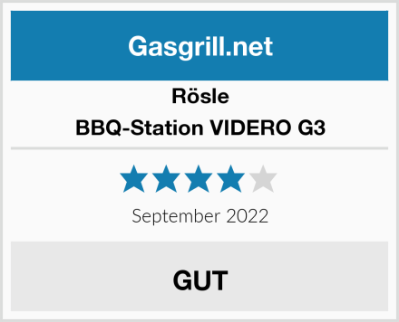 Rösle BBQ-Station VIDERO G3 Test