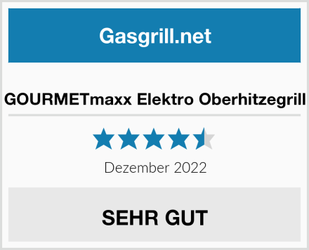  GOURMETmaxx Elektro Oberhitzegrill Test