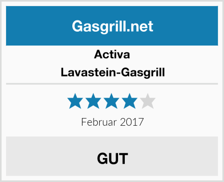 Activa Lavastein-Gasgrill Test