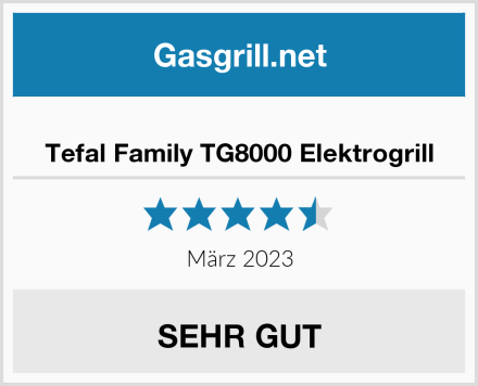  Tefal Family TG8000 Elektrogrill Test