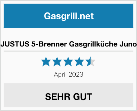  JUSTUS 5-Brenner Gasgrillküche Juno Test