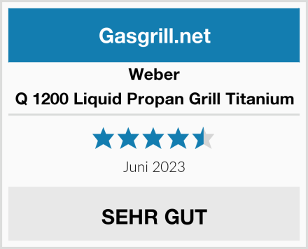 Weber Q 1200 Liquid Propan Grill Titanium Test