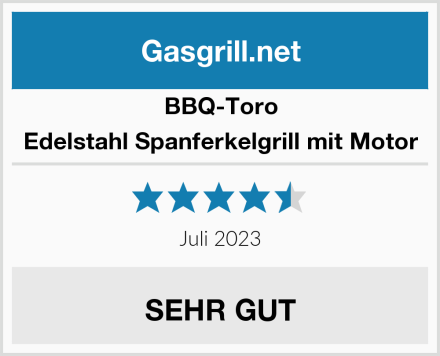 BBQ-Toro Edelstahl Spanferkelgrill mit Motor Test